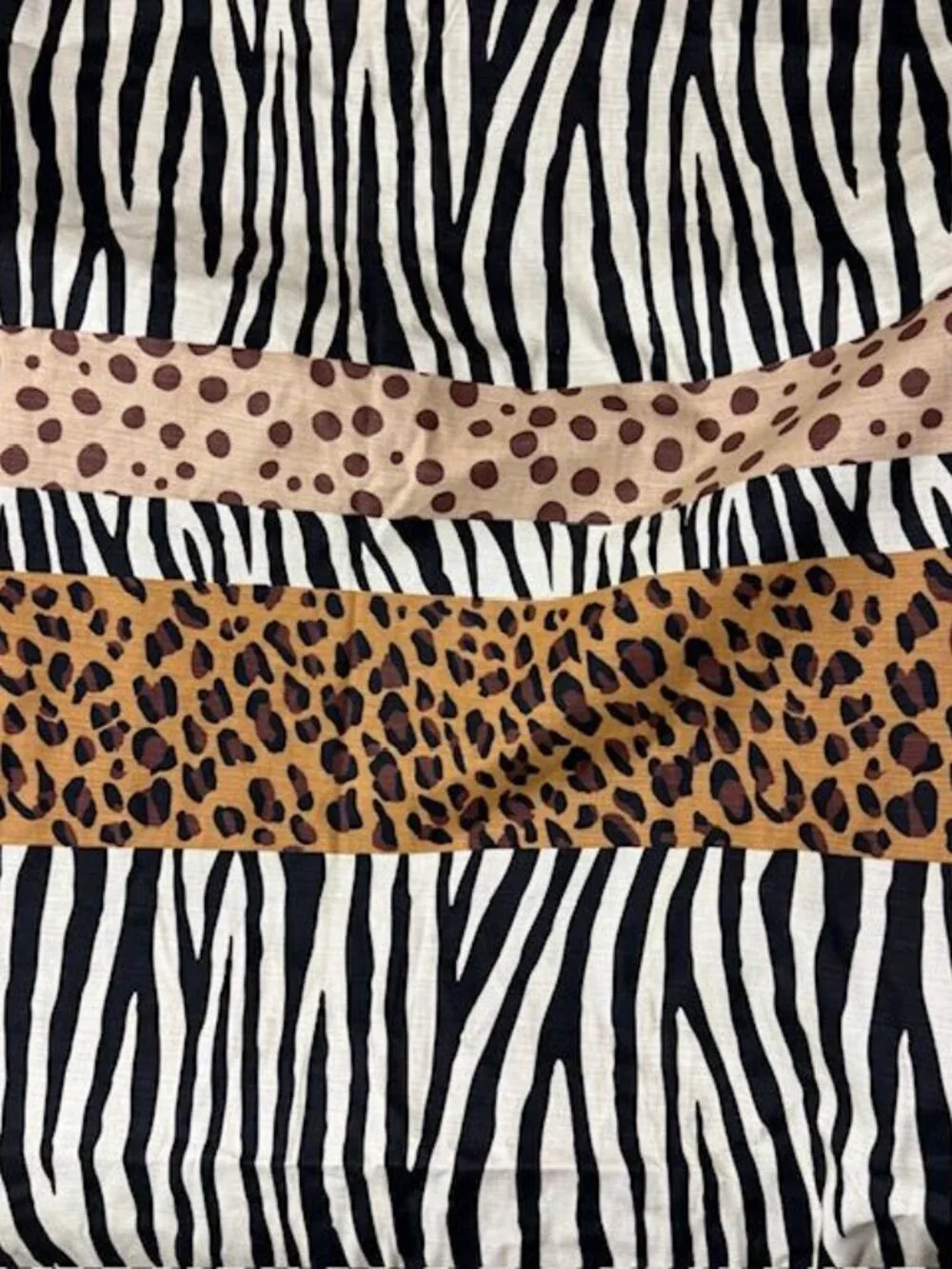 Creative Bath Animal Print Zebra Leopard Cheetah Heavy Cotton Shower Curtain